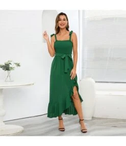 Sexy Slimming Wrapped Chest Strap Slit Ruffle Wrap Dress Wholesale Maxi Dresses N5323030300055 -OTIS Clothing Shop O1CN01DSIwuN1wQMouzFkWI 2455536302 0 cib