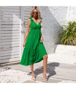 Large Swing Suspenders Sleeveless Solid Color Low Cut Dress Wholesale Dresses N4623041000161 -OTIS Clothing Shop O1CN01DtmQs82BFZjakUQKG 2208897598309 0 cib 4