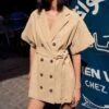 Button-Down Short-Sleeve Belt Commuter Loose Suit Dress Wholesale Dresses N4623070600032 -OTIS Clothing Shop O1CN01J3t6ZE2GztsvyetET 2212501819087 0 cib