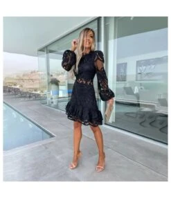 Perspective Wooden Ears Fashion Hollow Back Zipper Dress Wholesale Dresses N46223032800112 -OTIS Clothing Shop O1CN01JkvIVC2HGO7ZYaY6a 2212450069123 0 cib