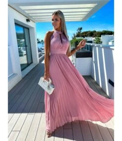 Elegant Solid Colour Sleeveless Hanging Neck Pleated Big Pendulum Dress Wholesale Dresses N5923090100072 -OTIS Clothing Shop O1CN01R6xZF51UK8C875fRg 2099122498 0 cib 5