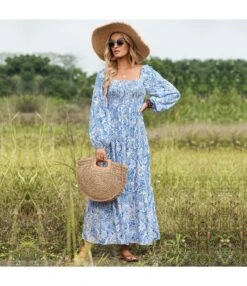 Square Collar Printed Long Sleeve Vacation Backless Swing Dress Wholesale Maxi Dresses N5323021600029 -OTIS Clothing Shop O1CN01Y81fUb1Irlsh4WBhR 1007700947 0 cib