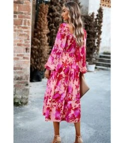 Pleated Wood Ear Side Printed One Word Collar Square Neck Dress Wholesale Dresses N4623071700096 -OTIS Clothing Shop O1CN01Z8HyJo1ND4oi7GKB1 2425141535 0 cib