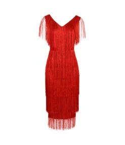 Fashion V-Neck Sleeveless High Waist Mid-Length Fringe Hip Dress Wholesale Dresses V5923050600028 -OTIS Clothing Shop O1CN01bk88PL1TGB7VIbFcq 2206882922354 0 cib