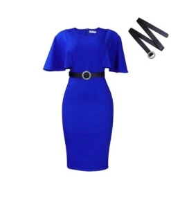 Elegant Flared Sleeve Round Neck Wrap Hip Pencil Dress Wholesale Dresses N5923080800079 -OTIS Clothing Shop O1CN01byv8XD26UcguZA9B4 4225457665 0 cib