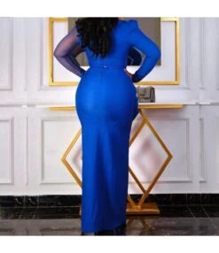 Temperament Solid Color Mesh Splicing Package Hip Pencil Dress Wholesale Dresses N5923080800068 -OTIS Clothing Shop O1CN01d5nI2t26UcZt8Xd68 4225457665 0 cib