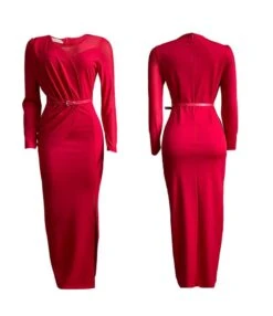 Temperament Solid Color Mesh Splicing Package Hip Pencil Dress Wholesale Dresses N5923080800068 -OTIS Clothing Shop O1CN01exAV8M26UcaLQSWOC 4225457665 0 cib