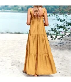 Loose Solid Color Strappy Wooden Ears Dress Wholesale Dresses N4623050300049 -OTIS Clothing Shop O1CN01kd92FS1wuay3XJmkw 3267756368 0 cib