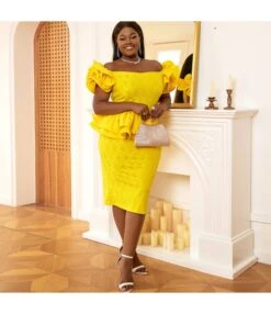 Fashion Lace Sleeveless Ruffle One-Piece Collar Dress Wholesale Dresses V5923050600014