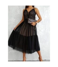 Elegant Suspender Lace Mesh Stitching Backless Dress Wholesale Dresses N462303280017218 -OTIS Clothing Shop O1CN01mENTNe2HGO3yvWNu1 2212450069123 0 cib 4