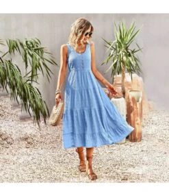 U Collar Sleeveless Solid Color Casual A-Line Suspender Smocked Dress Wholesale Dresses N5323030618101 -OTIS Clothing Shop O1CN01njPuWU1ND4lWIoIkp 2425141535 0 cib 4