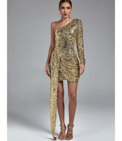 Sexy Slant One Shoulder Sequins Slim Splicing Dress Wholesale Dresses N5923081800035 -OTIS Clothing Shop O1CN01omay6C1rRfvYIzbjw 2200855815628 0 cib