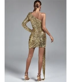 Sexy Slant One Shoulder Sequins Slim Splicing Dress Wholesale Dresses N5923081800035 -OTIS Clothing Shop O1CN01p6Qq411rRfvTu1wjg 2200855815628 0 cib