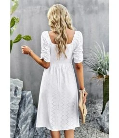 Temperament Solid Color Square Collar Short-Sleeved Long Dress Wholesale Dresses V5923041200008 -OTIS Clothing Shop O1CN01pOFKwi1ND4mLobRtI 2425141535 0 cib