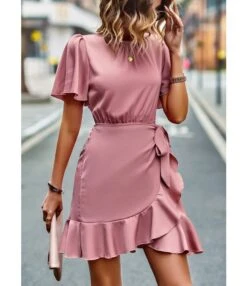 Summer Casual Round Neck Solid Color Ruffled Wrap Dress Wholesale Dresses N5323022800186 -OTIS Clothing Shop O1CN01qzylOt1ND4lnYyWjl 2425141535 0 cib