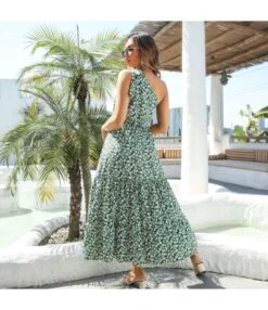 Slanted Shoulder Floral Print Loose Long Smocked Swing Dress Wholesale Dresses N5323030700069 -OTIS Clothing Shop O1CN01vx7gPH28lEFsPpvHO 2200727867972 0 cib