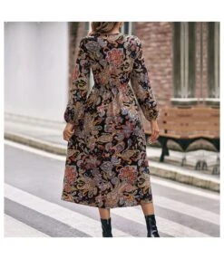 Elegant Long-Sleeved Fashion Printed Slim Slit A-Line Midi Dress Wholesale Dresses SDN538604 -OTIS Clothing Shop a19f3a81 612c 4b58 af97 62fce60db283 f58121fe915670b3bb615b4ee78c29f9
