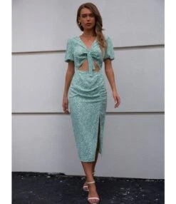 V-Neck Bowknot Short-Sleeved Sexy Hollow Slit Slim Fit Floral Dress Wholesale Dresses SDN538997 -OTIS Clothing Shop a5e2225c c751 42e1 b3f0 02df85c9c668 78c360aa9450229825ca2735fe4431a2