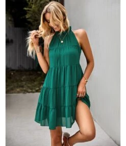 Sexy Lace-Up Tank Top Dress Sleeveless Crew Neck Solid Color Casual A-Line Tiered Wholesale Dresses SDN560684 -OTIS Clothing Shop a89da401 a84d 41dc b124 f2098d7efba2 31a070cd72e8d39732f50c64646ff4a3