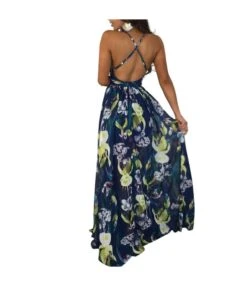 Fashion Print Deep V Neck Open Back Chiffon Beach Sling Wide Swing Dress Sexy Wholesale Maxi Dresses SD55497 -OTIS Clothing Shop abe9f576 6f77 40a3 8ce3 8884cdbcc0c6 d3b84c2aa619a485afa437528dfc5f8c