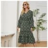 Lantern Sleeve Wooden Ear Print Slim V-Neck Midi Dress Wholesale Dresses SDV463970 -OTIS Clothing Shop ae27e991 833b 48cf 932a ce4ae6930174 56ea7e3f99031052274716ce7c7fce48