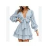 V-Neck Solid Color Tieback Bowknot Long Lantern Sleeve Ruffle Dress Casual Wholesale Dresses SD531178 -OTIS Clothing Shop af26ba2f 0d97 46d0 acc3 f1cf2904e312 1614b7b7fbc988cb17b8fbf4fc658654