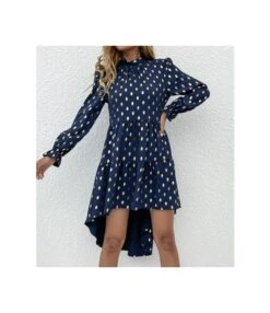 Polka Dot Bronzing Half High Neck Dress SD160345 -OTIS Clothing Shop b11e2aea d087 4a4d 8613 7e9fdeae45ec 388FFA33550A63A92AC1EB028F845549