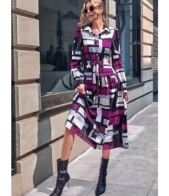 Button-Down Contrast Lapel Commuter Long-Sleeved Dress Wholesale Dresses SDV464564 -OTIS Clothing Shop b1f164c1 28ef 420e 8487 666efa73d909 f3005228e121b2844f0bf62bf17075d2