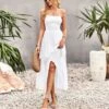 Solid Color Wrap Chest Backless Vacation Suspender Sling Smocked Dress Wholesale Maxi Dresses N5323021300012 -OTIS Clothing Shop b38be1eb01ba4faebb90afa80130ccf1 4
