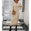 Fashion Solid Colour Long Sleeve Button Down Knit Dress Wholesale Dresses N5923082600017 -OTIS Clothing Shop b62a46f52f2c4faea550b07400b8f288 4