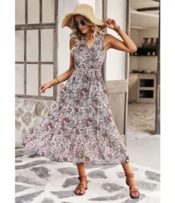 Lace-Up Waist Floral Print Sleeveless Mid-Length Tank Dress Wholesale Dresses SDN539502 -OTIS Clothing Shop b68cf520 26bd 4ded bd39 8d6eafe24712 816bf5a98f6aa66ac0b87225e1e767bd