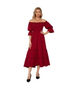 Off-Shoulder Dress Women Wholesale SD180035