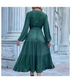 Long Sleeve Tie-Up V-Neck Pleated Smocked Swing Dress Wholesale Dresses SDN538074 -OTIS Clothing Shop b97b1ab7 22db 4906 a7a1 f10d919ec9f1 ea03982650723e278c4e11e4842511d1