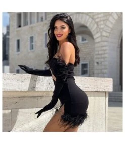 Sexy Patchwork See-Through Raw Edge Slim Fit Tube Top Dress Wholesale Dresses SDN537606 -OTIS Clothing Shop ba911889 f315 4ef9 9b3d c628c88377bf 390c1e470f73678c28422ab35cd45ff4