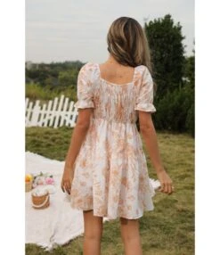 Puff Sleeve Floral Print Square Neck Elastic Waist Simple Swing Dress Wholesale Dresses SDN533522 -OTIS Clothing Shop badd58eb 4f2b 4044 80e2 2993a31cf60e b0ccf8457e73d922ac8e146ab44d2806