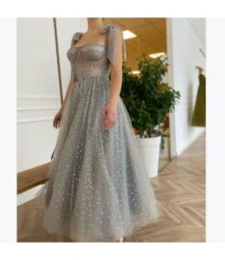 Sequins Sling Lace-Up Banquet Prom Evening Swing Dress Wholesale Maxi Dresses SDN534898