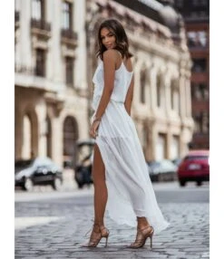 Solid Color Sling Ruffled Chiffon Flowy Dress Wholesale Maxi Dresses SDN535438 -OTIS Clothing Shop bf3c5547 e1ca 49b2 80de 12869f876185 04c8536f5839eb70b1ab1c59706fb59d