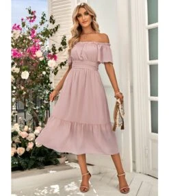 One Shoulder Solid Color Waist Vacation Flowy Dress Wholesale Dresses SDN539976 -OTIS Clothing Shop c122f7a1 147c 4836 a2fb 0c32c49523b4 3ec5506c5a6ba8d983586c13603af67b