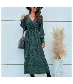 Long Sleeve V-Neck Polka Dot A-Line Ruched Dress Wholesale Dresses SDN538599 -OTIS Clothing Shop c2497ccc d469 4993 96fa 96c423c91ef0 cc59185f4c9917d0310cf236911657a5