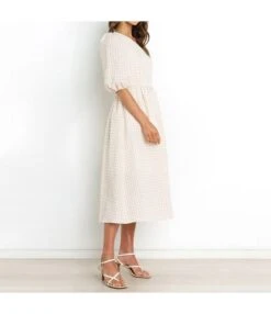 Sexy Sloping Shoulder Plaid Dress Elegan High Waist Midi Wholesale Dresses SDN560143 -OTIS Clothing Shop c28004f3 2e90 4994 8a10 c44897a0adf4 7dddf0cae5ec62d9b991e58ba4dba76a