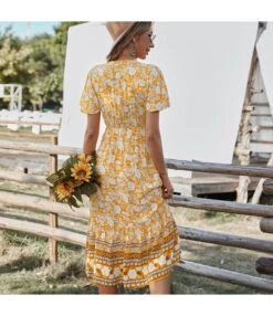 Floral Print V Neck Short Sleeve Tie-Up Waist Casual Resort Dresses Wholeslae Bohemian Dress For Women SDN533130 -OTIS Clothing Shop c419e622 faf9 4782 bdf0 f960a6439997 626a739f51e9336c8636a46116233461