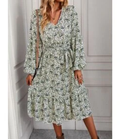 Printed V Neck Long Sleeve Tie-Up Waist Casual Swing Dress Wholesale Dresses SDN537200 -OTIS Clothing Shop c74edcfe e865 4500 9b5c 24a672c785d0 198a943736967baca12a1d928800e97d