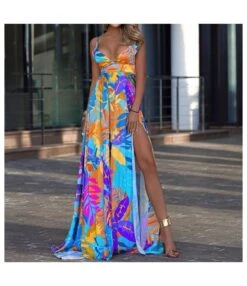 Palm Leaves Print Low Cut Sling High Waist Slit Swing Dress Resort Sundresses Wholesale Maxi Dresses SDN533008 -OTIS Clothing Shop c7dd8010 ffdc 4668 8559 f6481fc7f05d 9c3c8620d97db5903a518d2eb80e121b