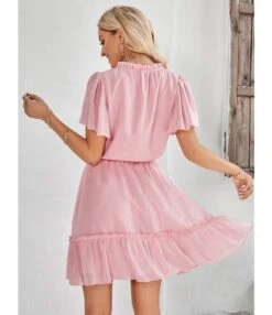Casual V-Neck Solid Color Ruffle Swing Dress Wholesale Dresses SDN538814 -OTIS Clothing Shop ca4c7929 3c5b 4d0a 9c27 9ebbc090774e 5a6aad033e649804fbf8520caf834db8