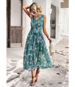 Lace-Up Waist Floral Print Sleeveless Mid-Length Tank Dress Wholesale Dresses SDN539502 -OTIS Clothing Shop cafd2a45 870a 4bf0 8868 db4c8b754b20 3c8462afefd783ccbf346b31aa6a246c