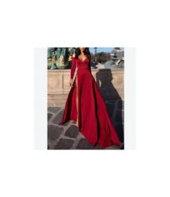 Valentine'S Day Sexy Big Skirt Slit Desig Wholesale Maxi Dresses Evening Dress SD202338