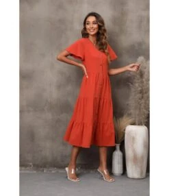 V-Neck Flare Short Sleeve Casual Smocked Dress Wholesale Dresses SDN580913 -OTIS Clothing Shop cde633d5 92d5 4917 a942 36cb4dbaa6fc 97f2ad2b9432c4b6b8a99f80a7589ed5