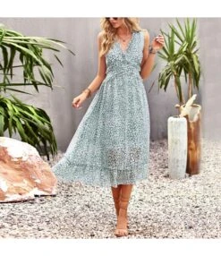 Casual Sleeveless Sundress Mid-Length Sexy Tank Dress Wholesale Dresses SDN539514