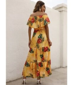 Leopard & Floral Printed Off Shoulder Ruffled Wide Lapel Resort Dress Wholesale Maxi Dresses SDN533198 -OTIS Clothing Shop d0471d29 d4a0 4a2c a751 0c2dc0490f8e 236536c8155555921636d95c142be519
