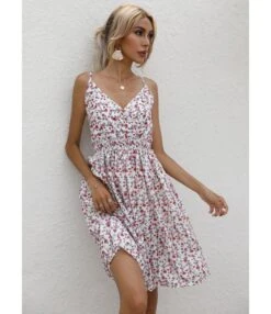 Flower Print Sling V-Neck Nipped Waist Summer Midi Swing Dress Wholesale Dresses SDN533524 -OTIS Clothing Shop d1e0295d 3fbd 4f5a b036 6226dbe185e2 577849286df0727ae5f6fcb6c34367fc